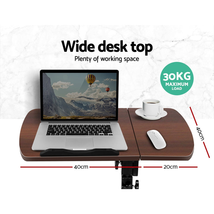 Laptop Tilt Table Desk Adjustable Stand - Walnut Homecoze
