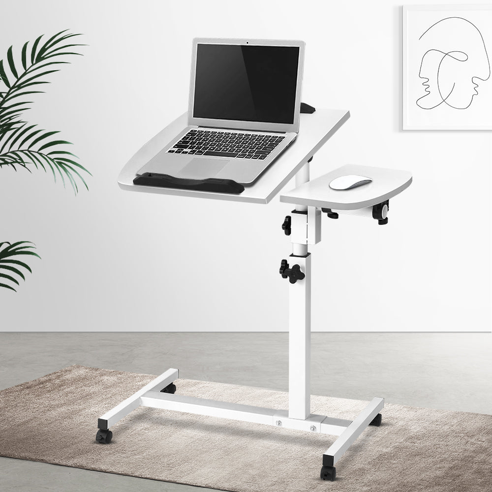 Laptop Tilt Table Desk Adjustable Stand - White Homecoze