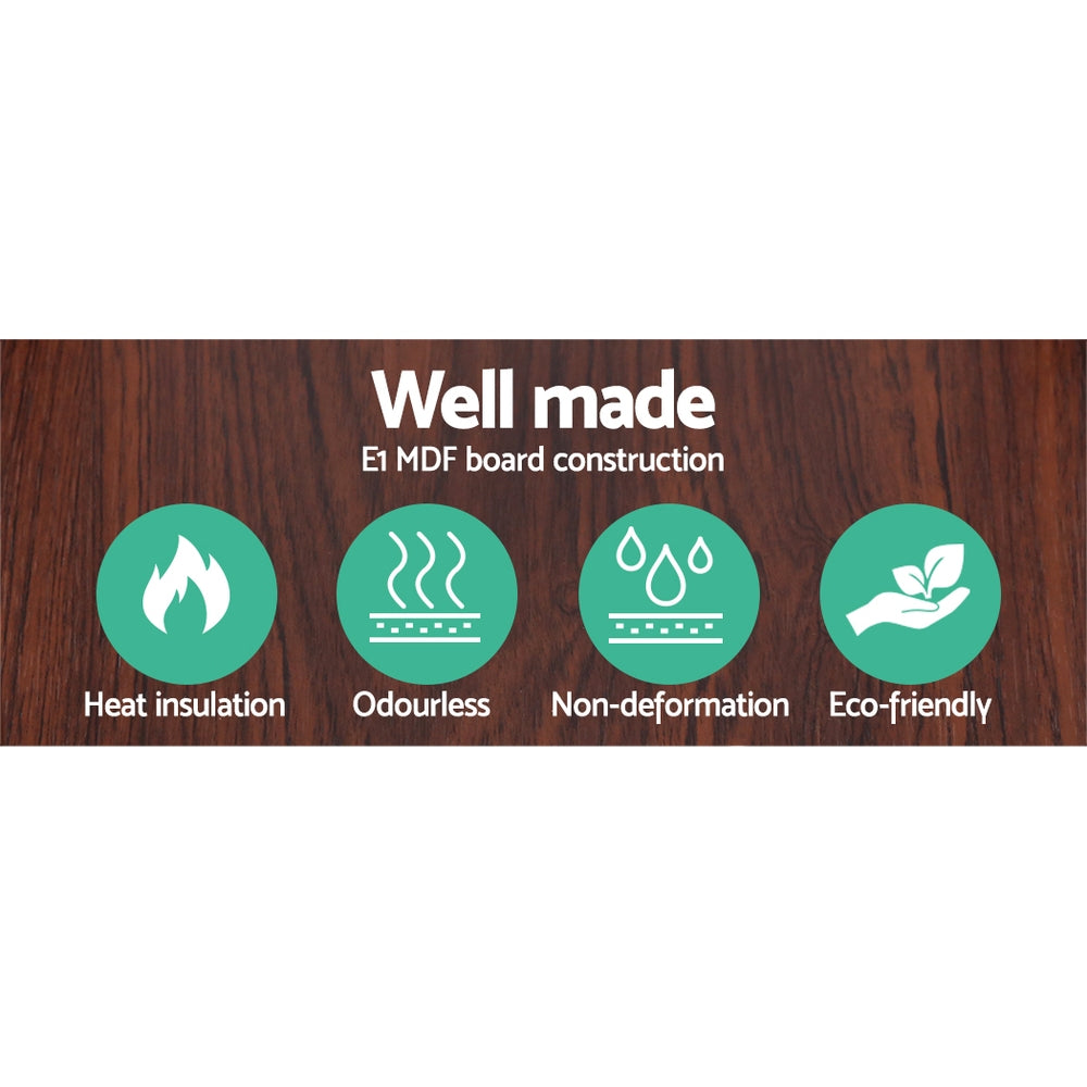 Vintage Wood Style Standing Floor Lamp Shelf - Walnut Homecoze