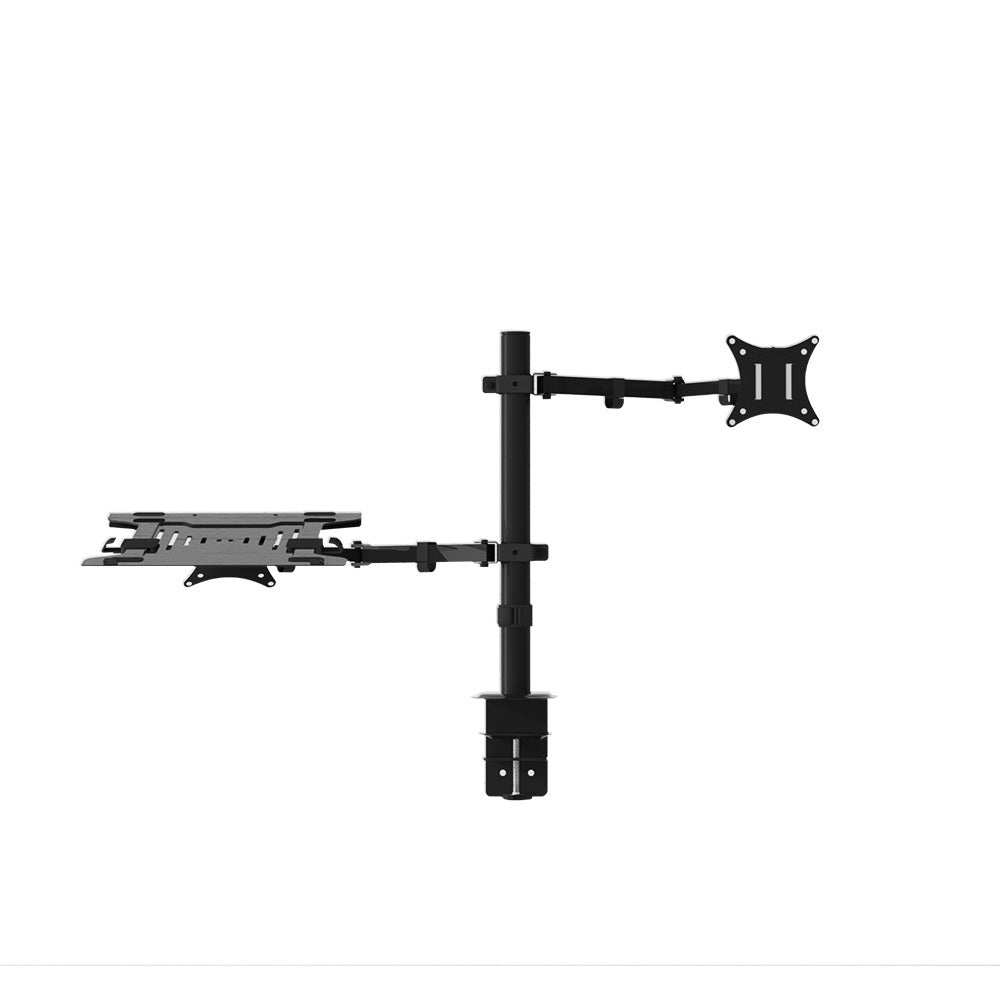 Dual Laptop & Computer Monitor Screen Arm Mount - Black Homecoze