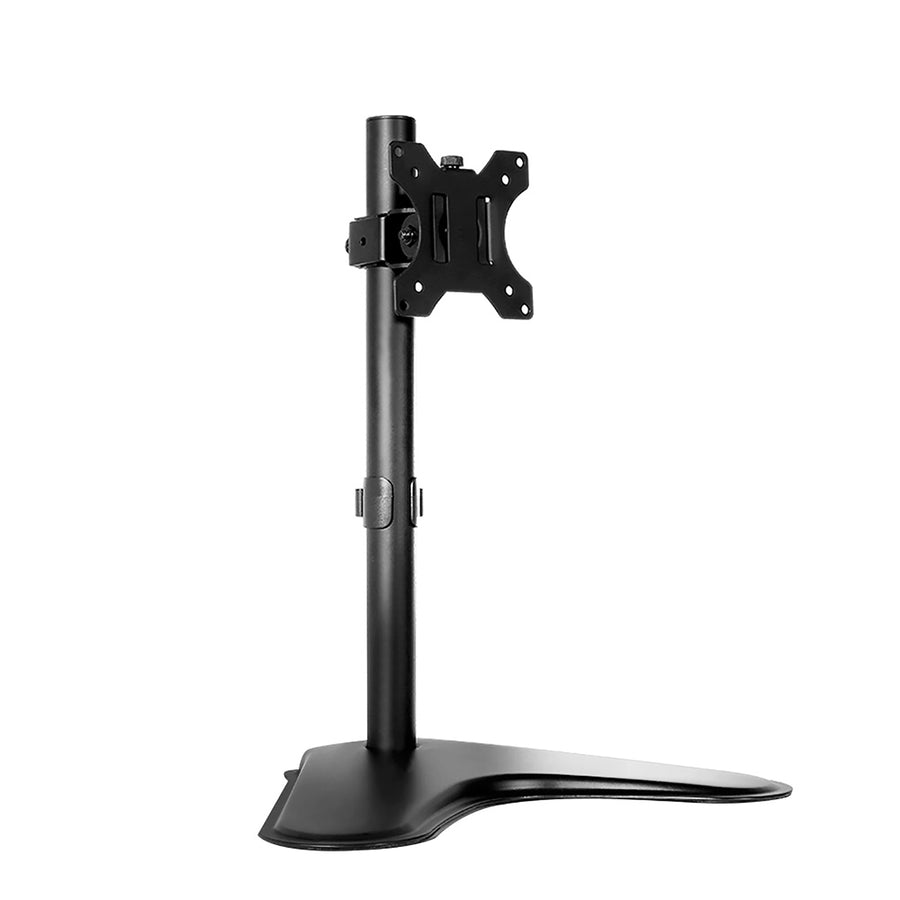 Single Monitor Arm Computer Screen Freestanding Desktop Stand Black Homecoze