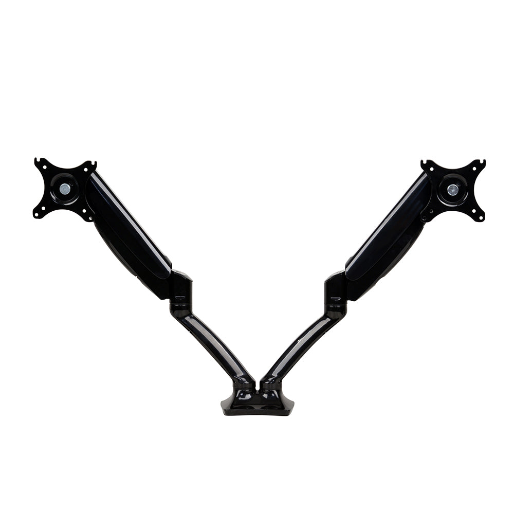 Dual Monitor Arm Mount Gas Sprung Black Homecoze