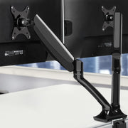 Dual Monitor Arm Mount Gas Sprung Black Homecoze
