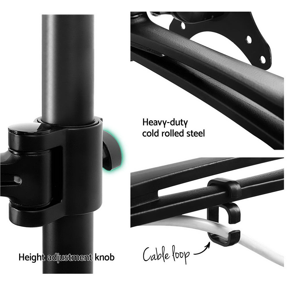 Computer Monitor Arm Mount Single Screen - Black Homecoze