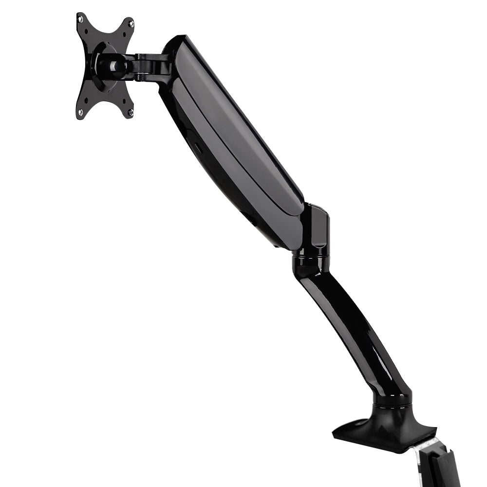 Single Monitor Arm Mount Gas Sprung Black Homecoze
