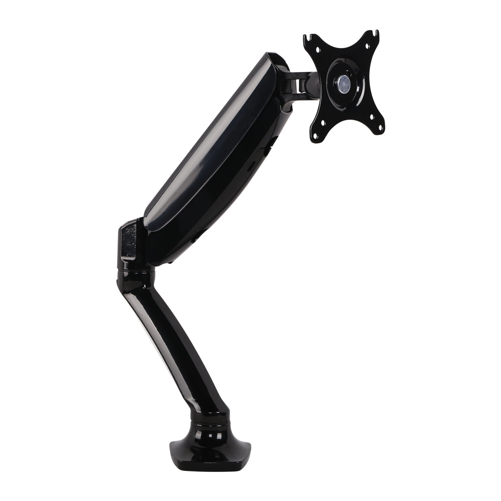 Single Monitor Arm Mount Gas Sprung Black Homecoze