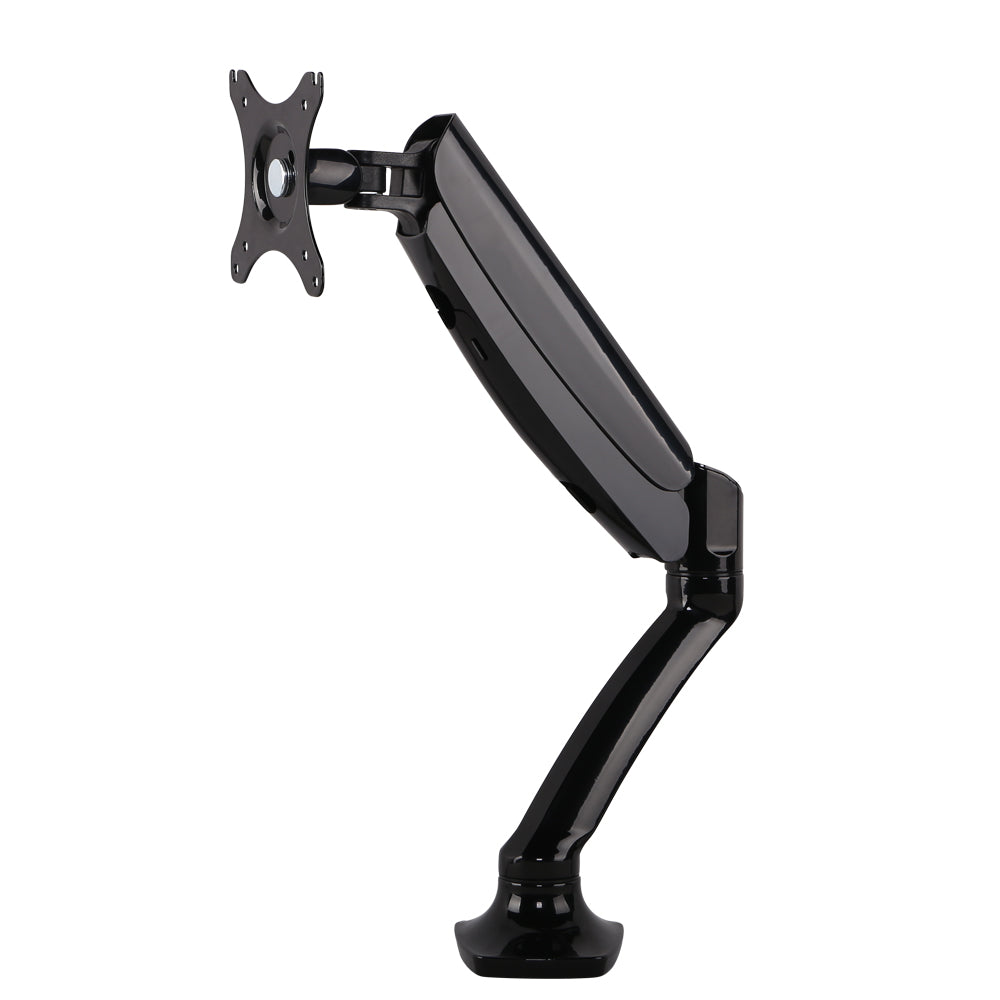 Single Monitor Arm Mount Gas Sprung Black Homecoze