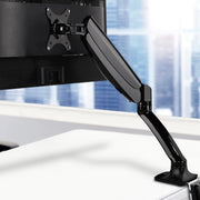 Single Monitor Arm Mount Gas Sprung Black Homecoze