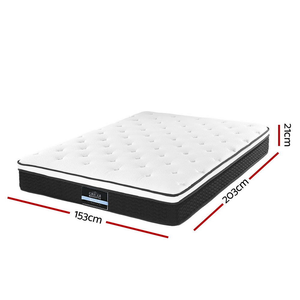 Bonita Euro Top Bonnell Spring Mattress 21cm Thick Queen Homecoze