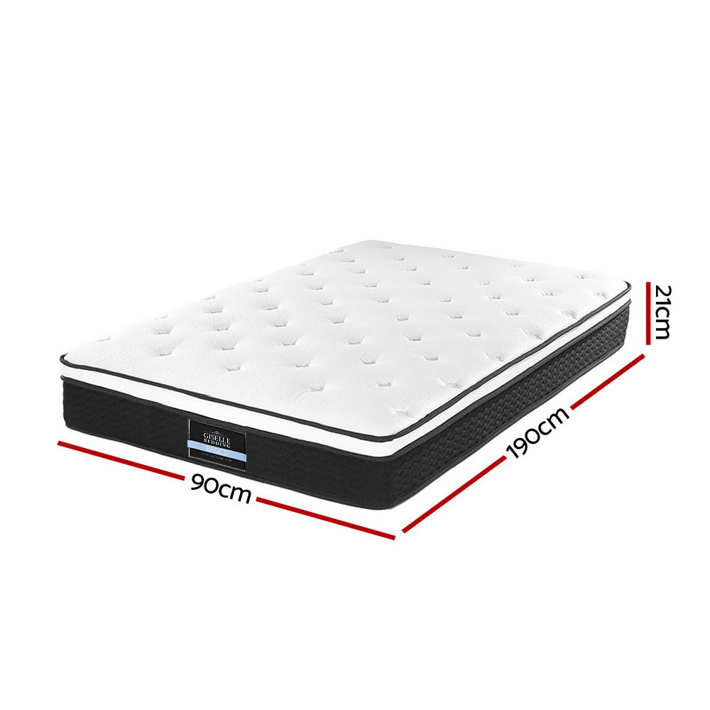 Single Medium-Firm Bonnell Spring Mattress (21cm Thick) Homecoze