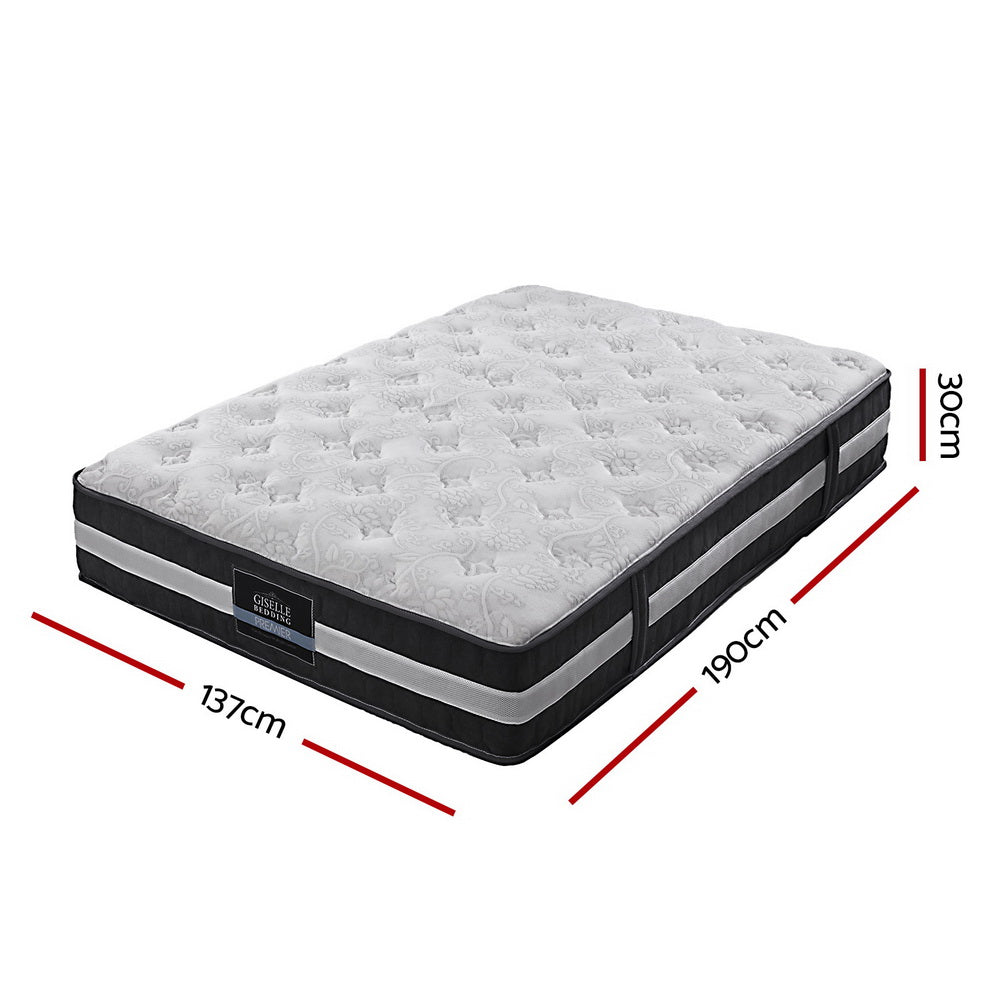 Lotus Tight Top Pocket Spring Mattress 30cm Thick Double Homecoze