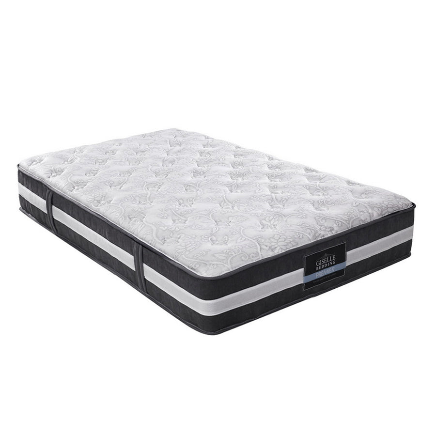 7 Zone Pocket Spring Medium Firm Foam Mattress 30cm Thick King Single Homecoze