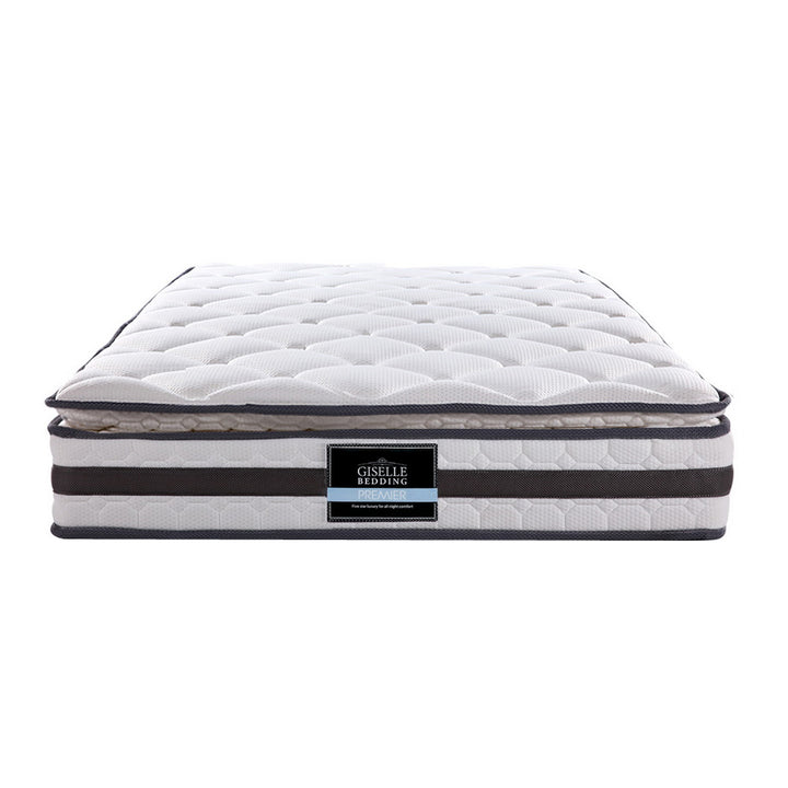 Single Medium-Firm Pillow Top Bonnell Spring Mattress (21cm Thick) Homecoze