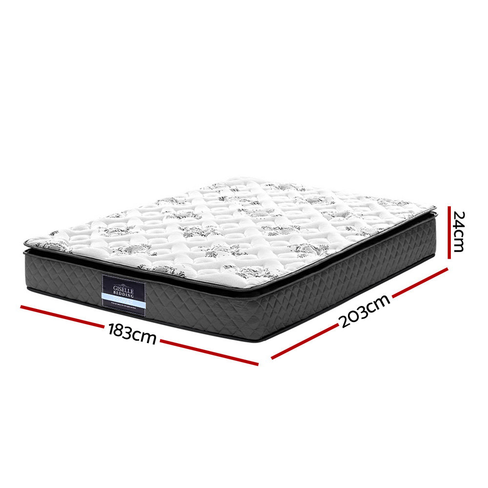 Rocco Bonnell Spring Mattress 24cm Thick King Homecoze