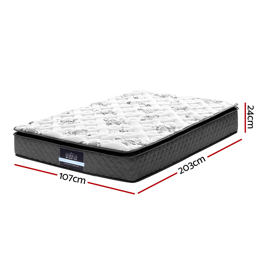Rocco Bonnell Spring Mattress 24cm Thick King Single Homecoze