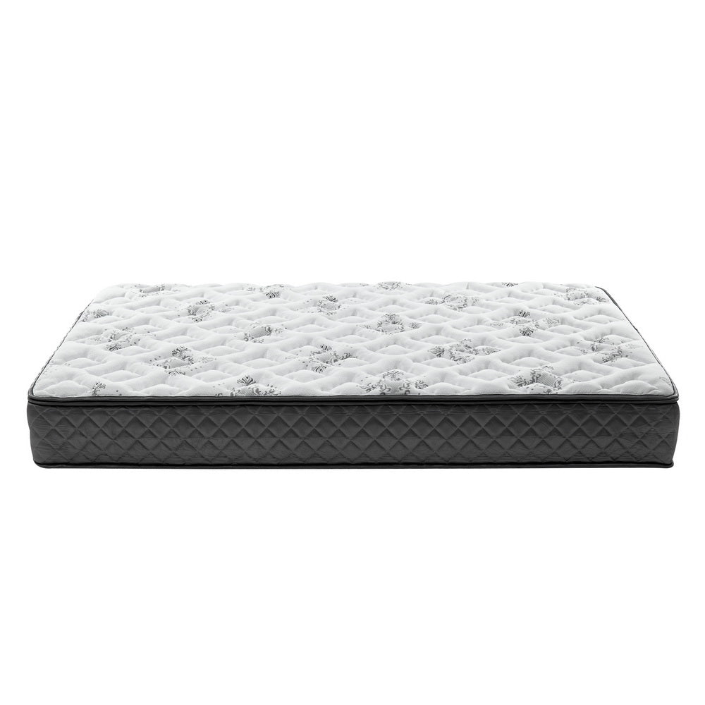 Single Medium Pillow Top Zoned Bonnell Spring Mattress (24cm Thick) Homecoze