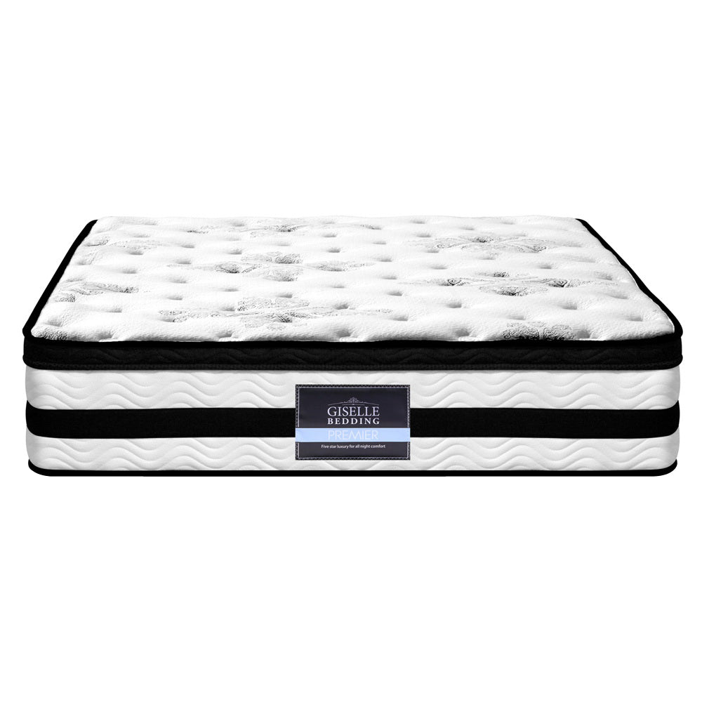 Algarve Euro Top Pocket Spring Mattress 34cm Thick Double Homecoze