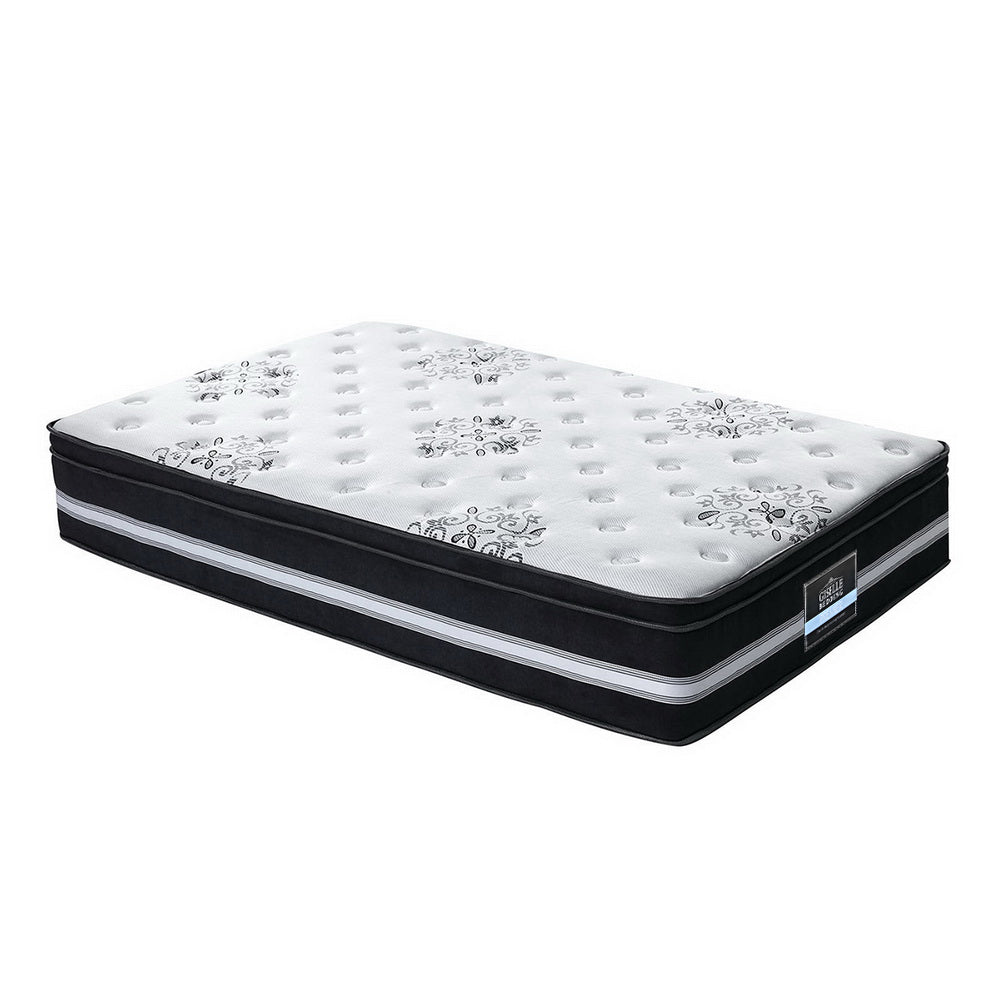 COOL GEL Memory Foam Euro Top Pocket Spring 34cm Thick Single Homecoze