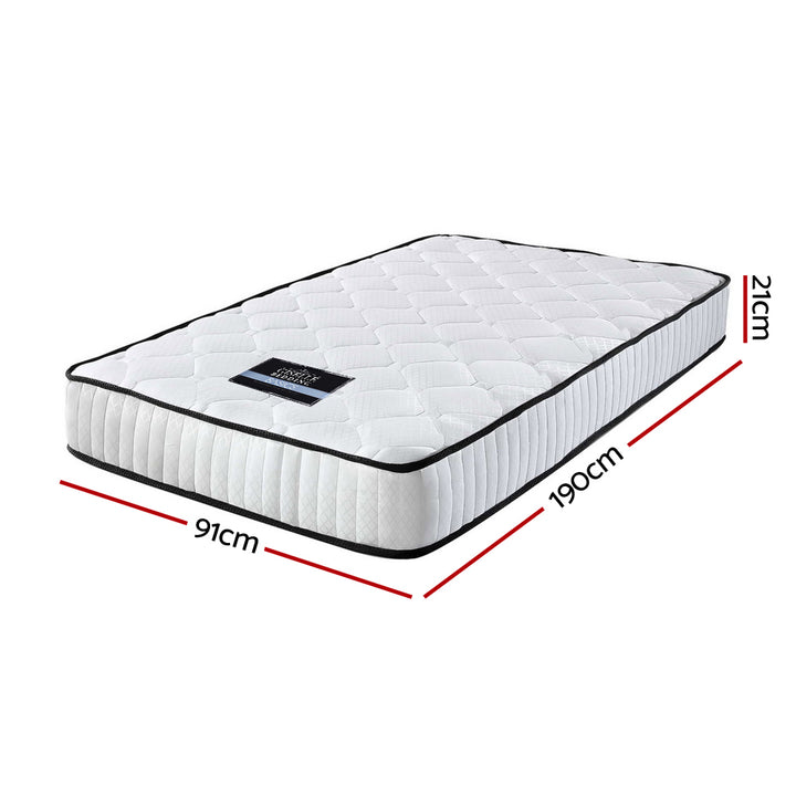 Single Medium Pocket Spring Mattress (21cm Thick) Homecoze