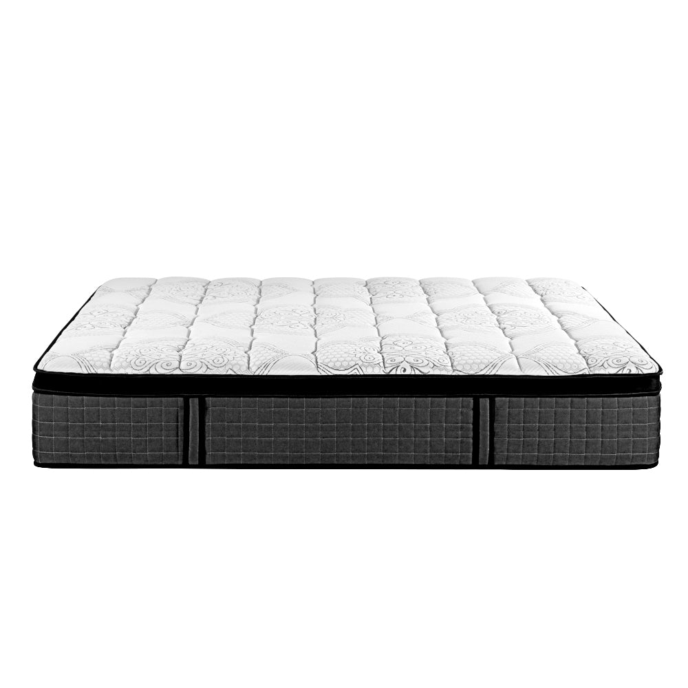 King Single Mattress 9 Zone Pocket Spring Latex Foam Medium Firm 34cm Homecoze