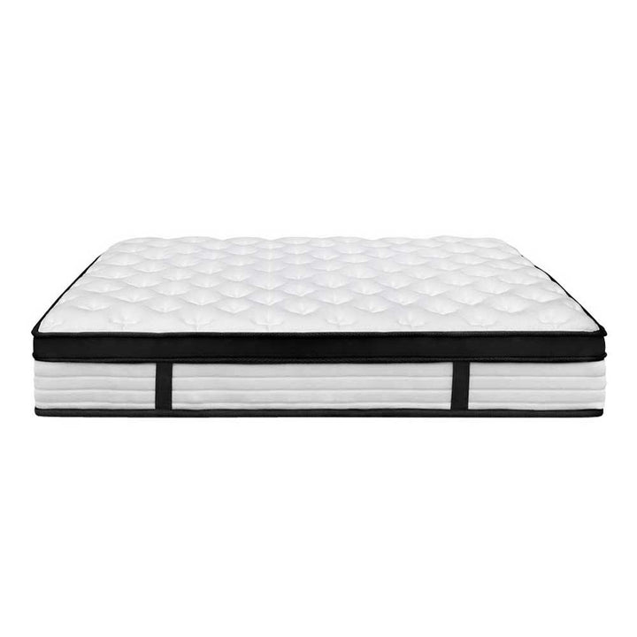 Single Medium Plush Euro-Top Mattress (31cm Thick) Homecoze