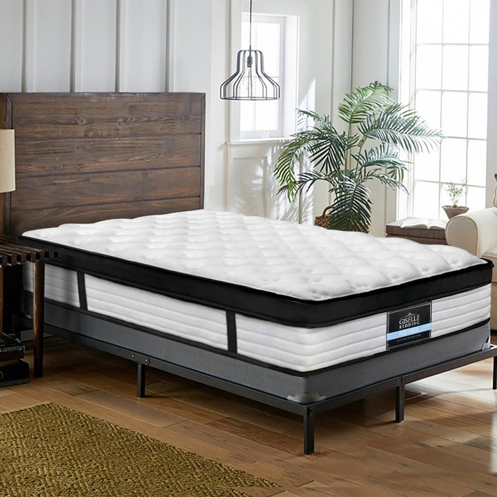 Single Medium Plush Euro-Top Mattress (31cm Thick) Homecoze