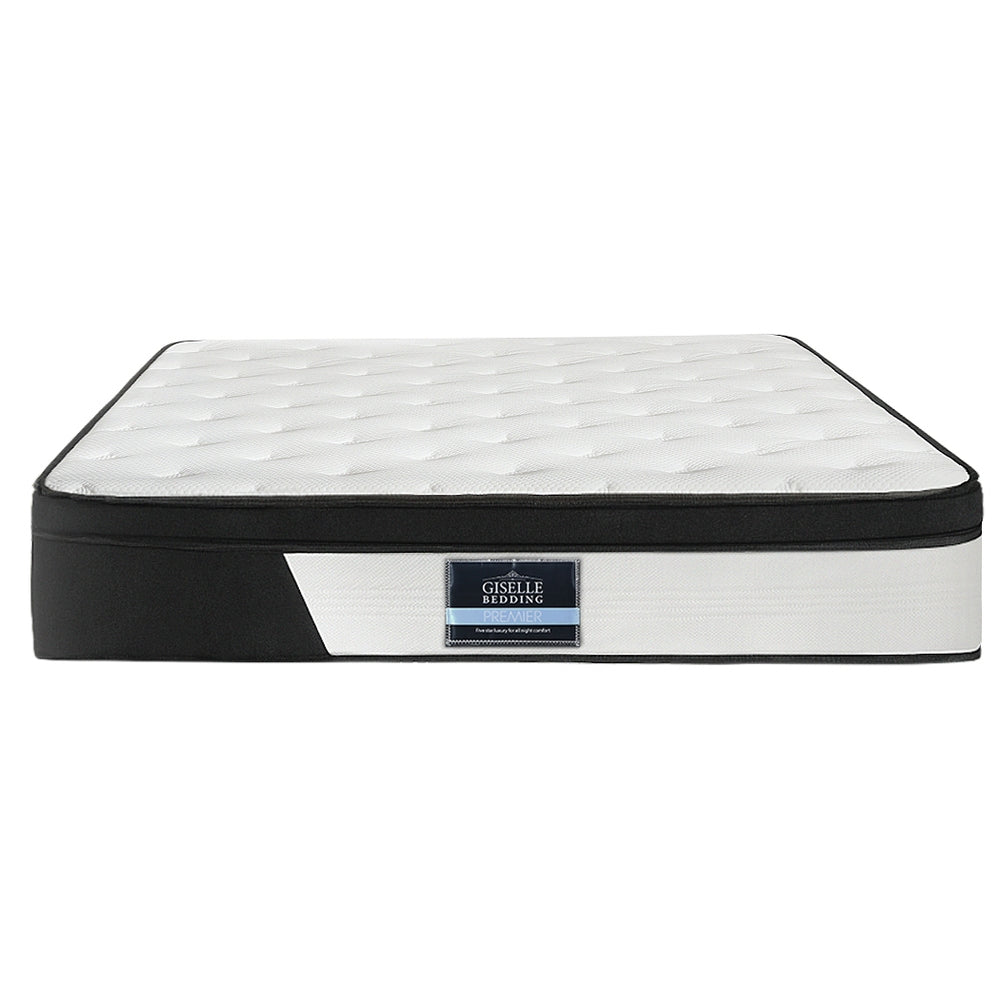 Double Pocket Spring Mattress Medium Firm Euro-Top Comfort 30cm Homecoze