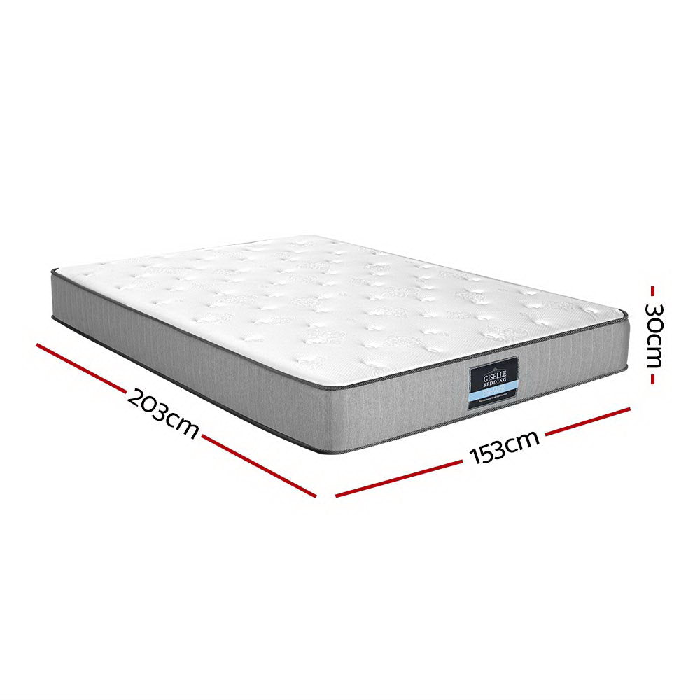 Giselle Bedding Queen Mattress Extra Firm Pocket Spring Foam Super Firm 23cm Homecoze Home & Living