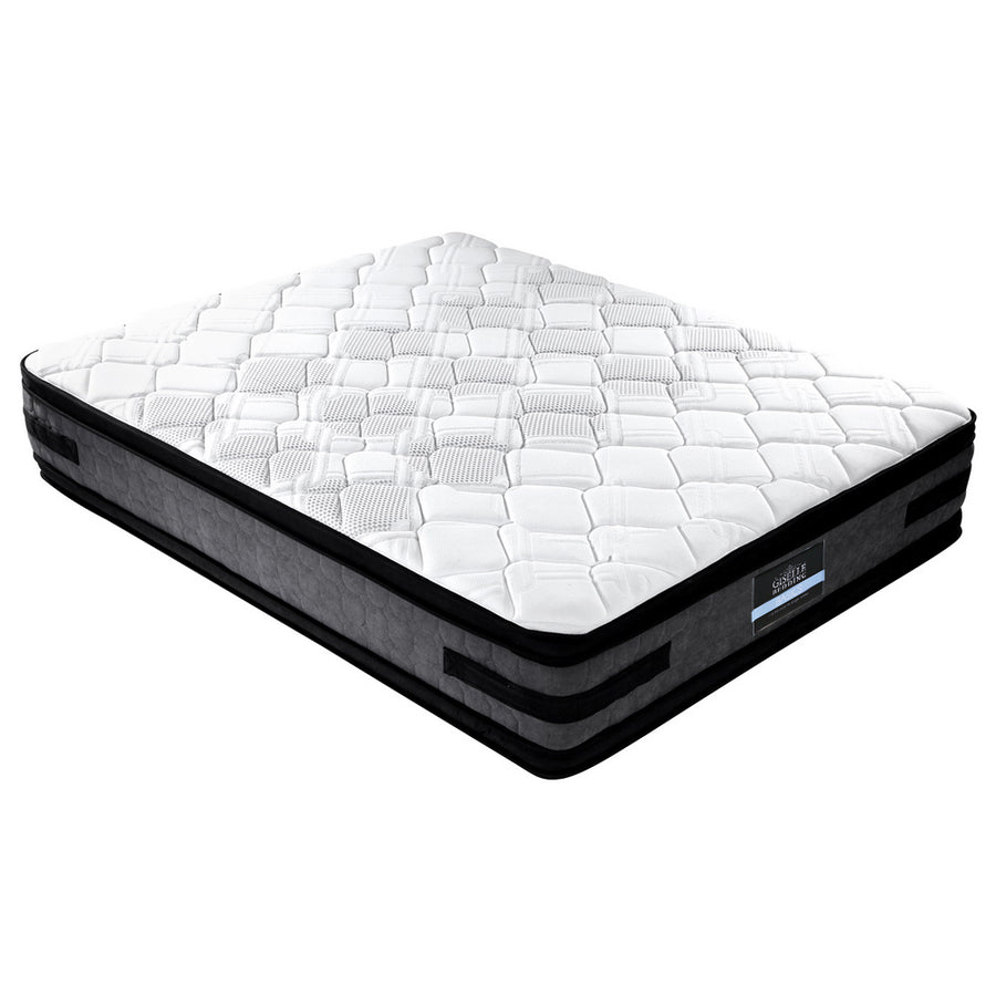 Luna Euro Top Cool Gel Pocket Spring Mattress 36cm Thick Double Homecoze