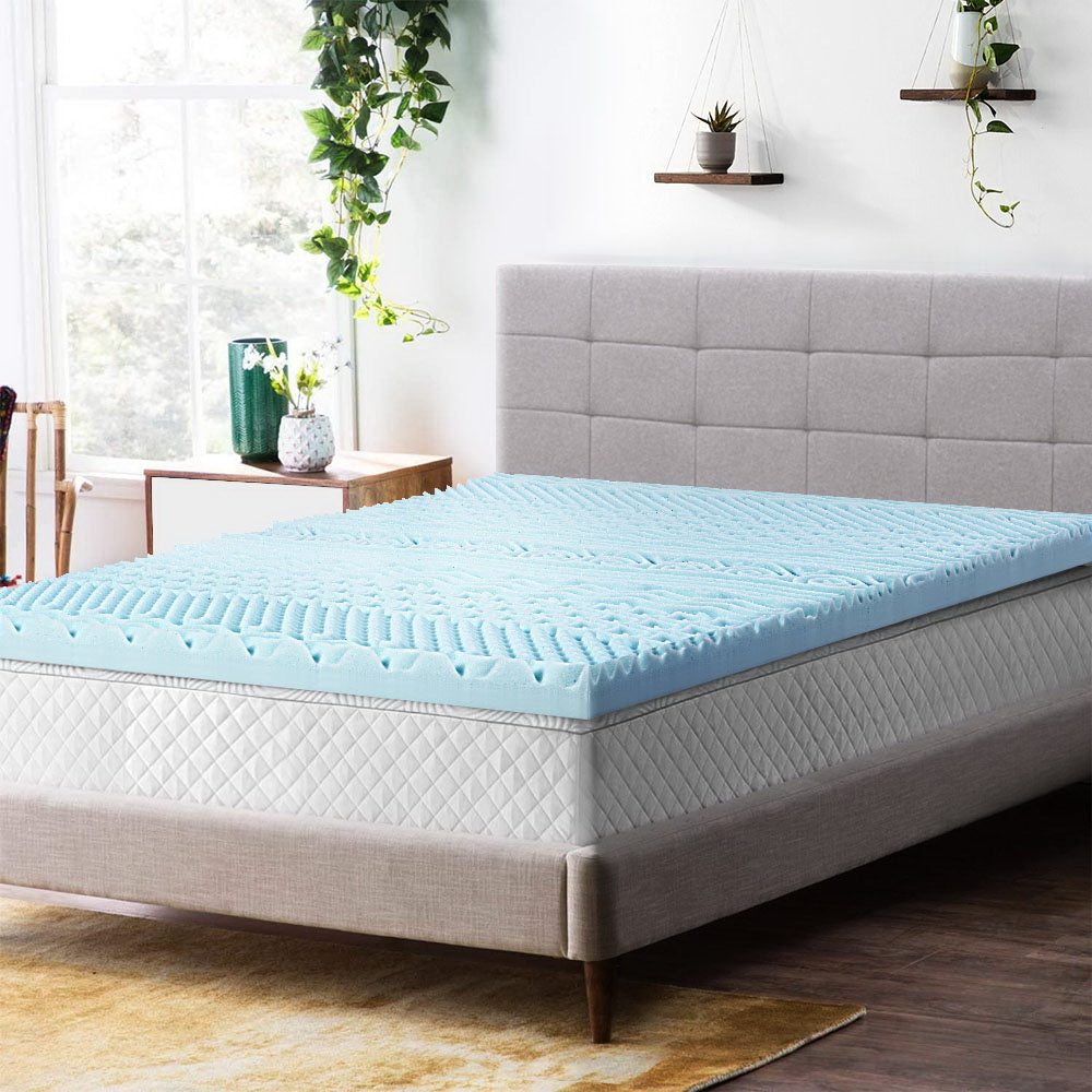 11-zone Memory Foam Mattress Topper 8cm - King Homecoze