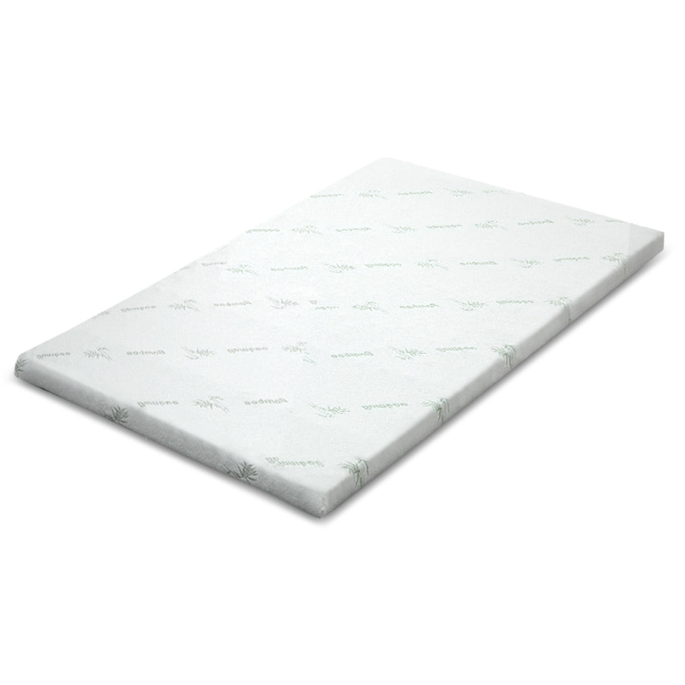 Cool Gel Memory Foam Mattress Topper w/Bamboo Cover 5cm - King Homecoze