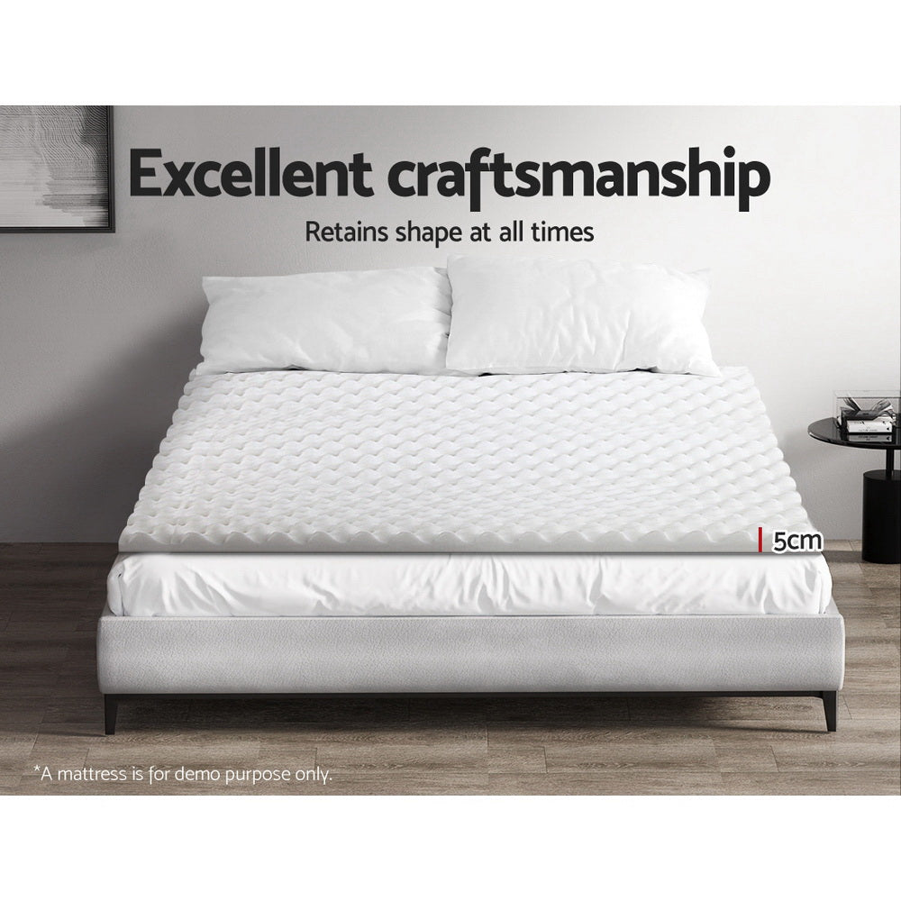 Egg Crate Foam Mattress Topper Protector Underlay - Queen Homecoze