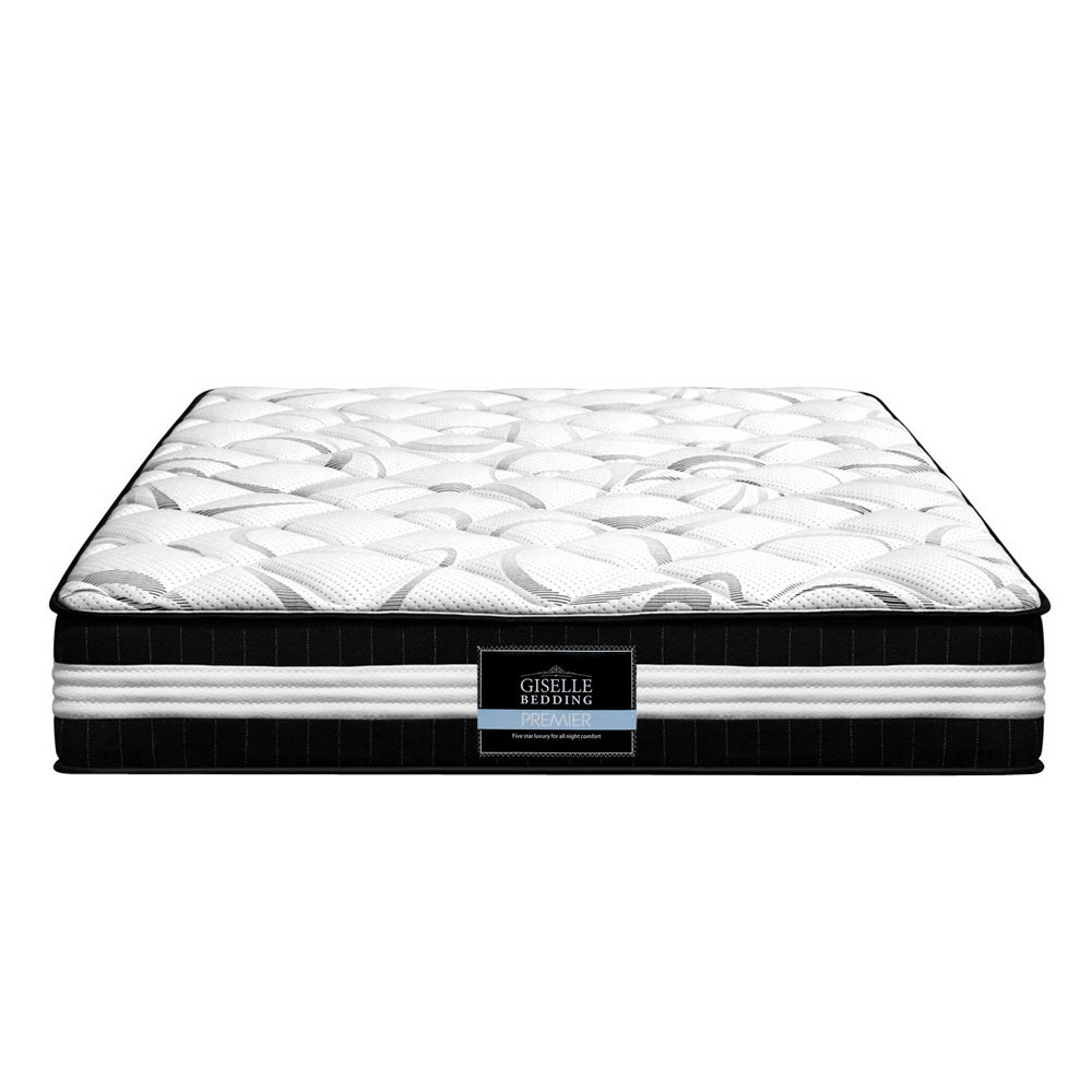 Mykonos Euro Top Pocket Spring Mattress 30cm Thick King Homecoze