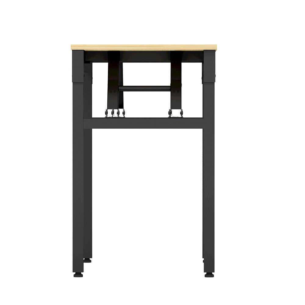 Compact Foldable Computer Desk Laptop Table For Study or Home Office Oak Homecoze