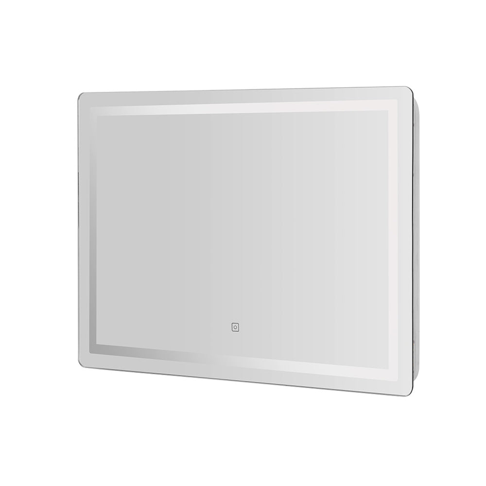 Anti-fog Hollywood Wall Mirror with LED Light Strip for Bathroom - 100 x 70cm - Homecoze