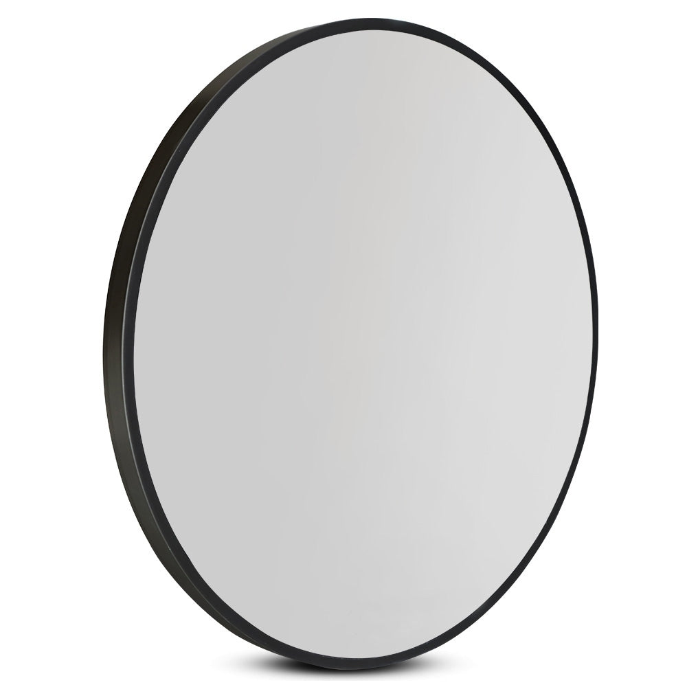 70cm Round Frameless Wall Mirror Bathroom Makeup Mirror Homecoze