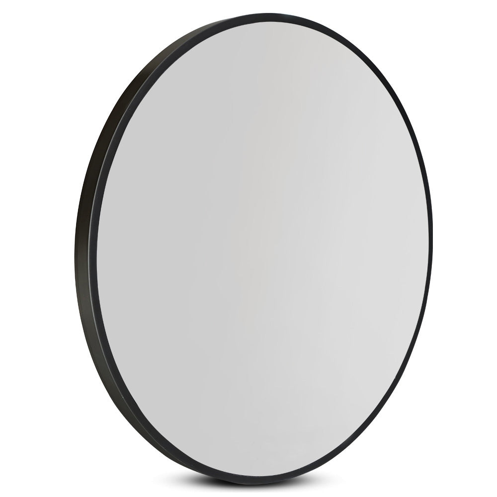 80cm Round Frameless Wall Mirror Bathroom Makeup Mirror Homecoze