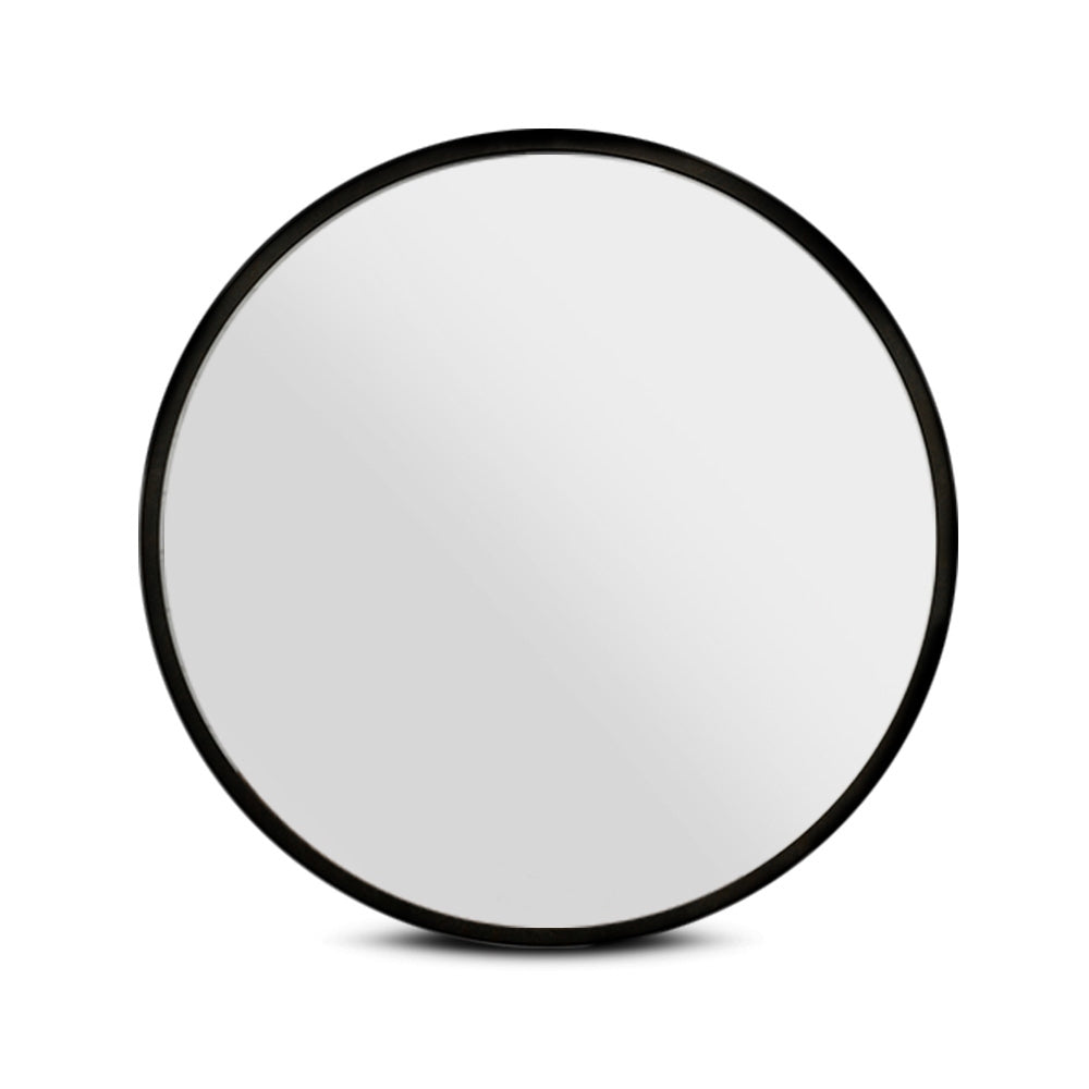 80cm Round Frameless Wall Mirror Bathroom Makeup Mirror Homecoze