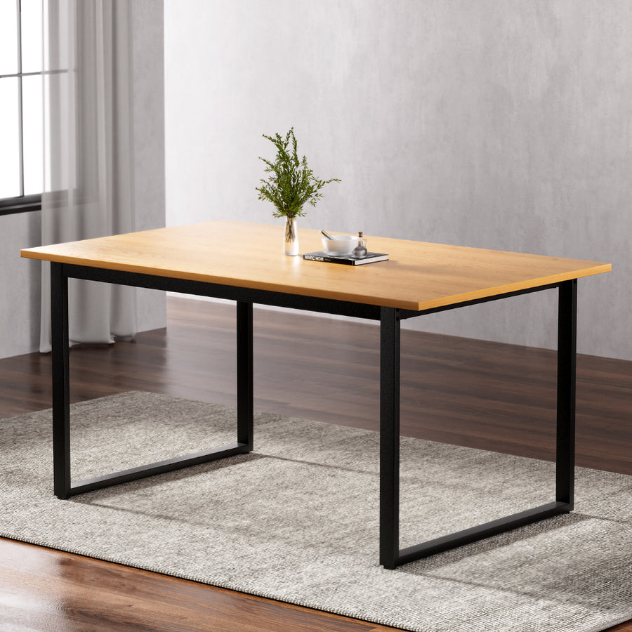 Compact Modern Wooden Dining Table 6 Seater - 150cm Homecoze