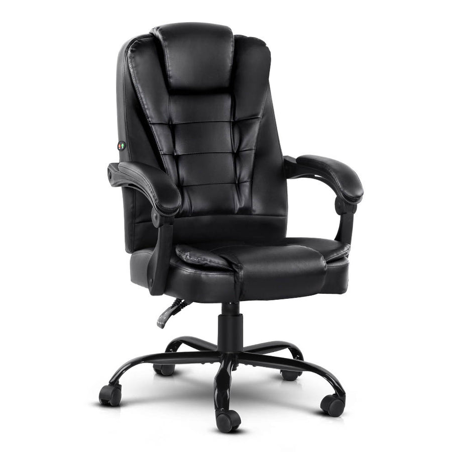 Massage Office Chairs PU Leather - Black Homecoze