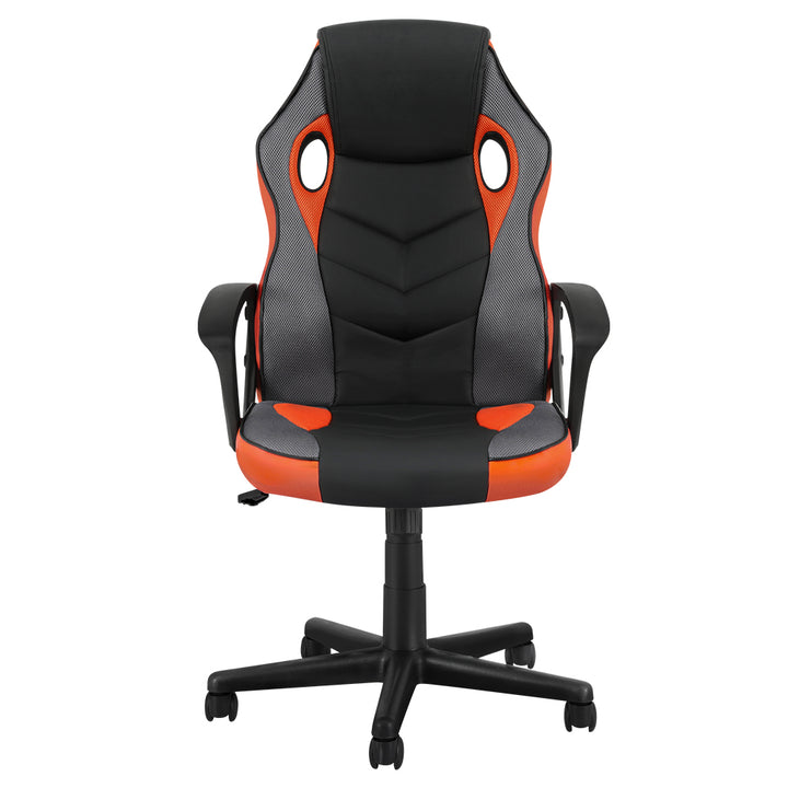 Office Racer Gaming Chair PU Leather & Mesh - Orange
