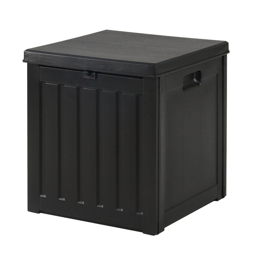 80L Outdoor Polypropylene Garden Storage Box - Black Homecoze