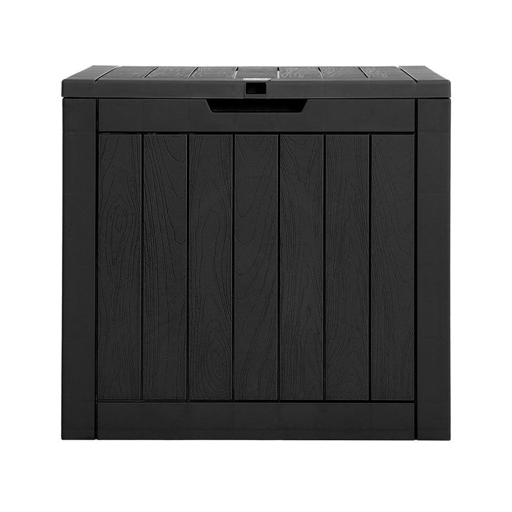 118L Outdoor Polypropylene Storage Box - Black Homecoze