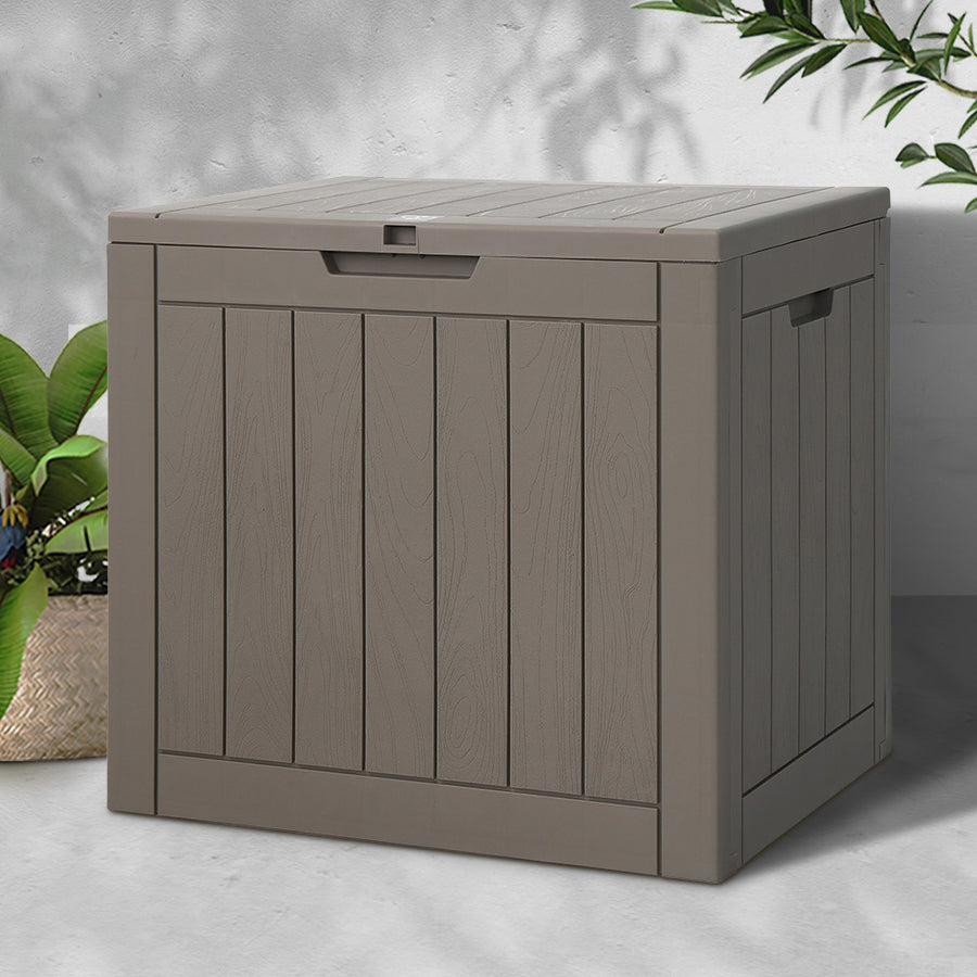 118L Outdoor Polypropylene Storage Box - Grey Homecoze