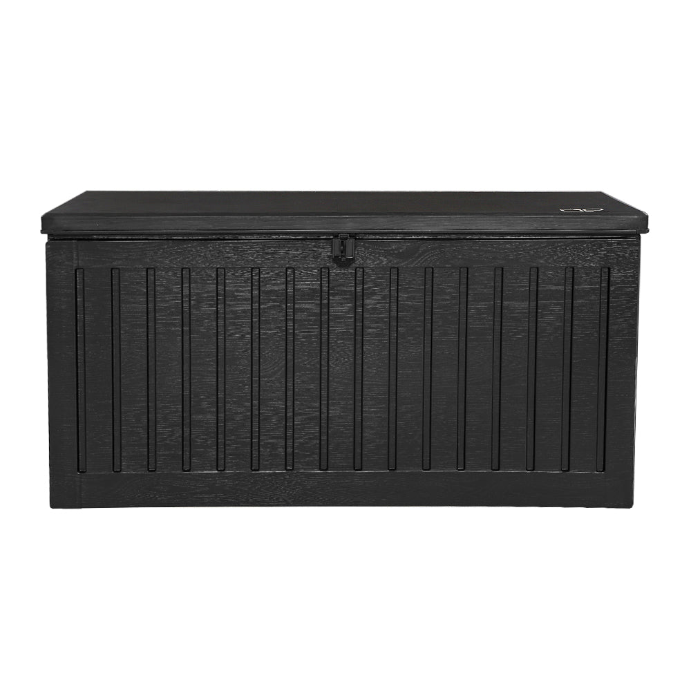 270L Polypropylene Outdoor Storage Box - Black Homecoze