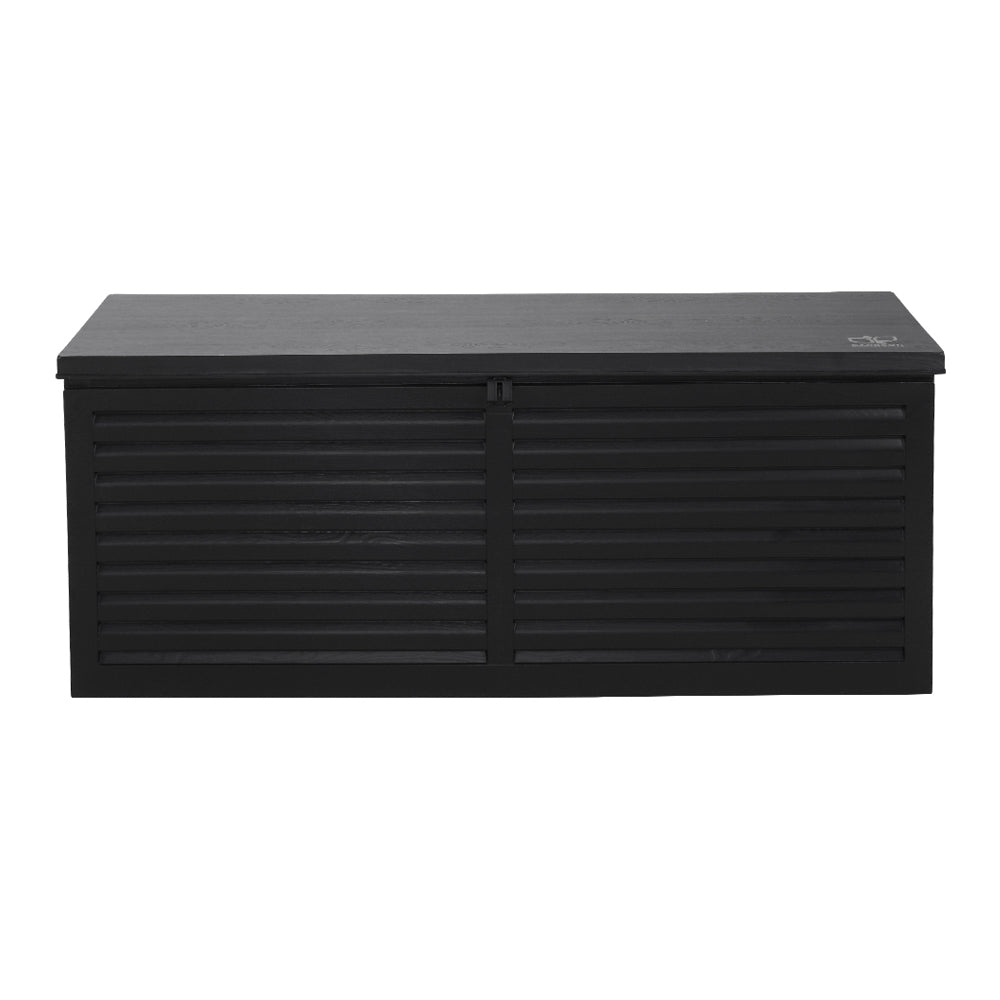 390L Polypropylene Outdoor Storage Box - Black Homecoze