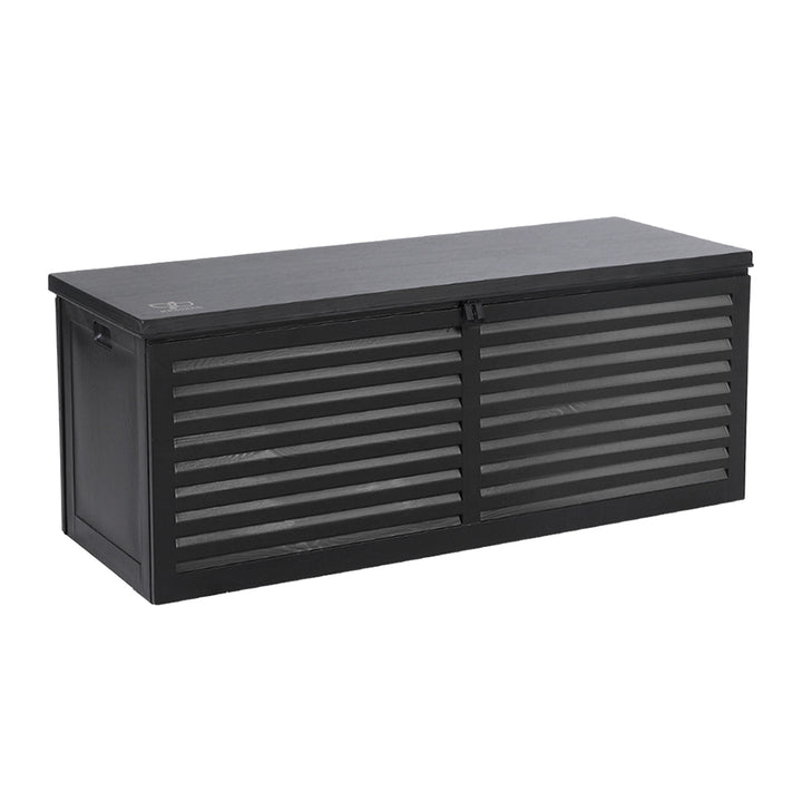 390L Polypropylene Outdoor Storage Box - Black Homecoze