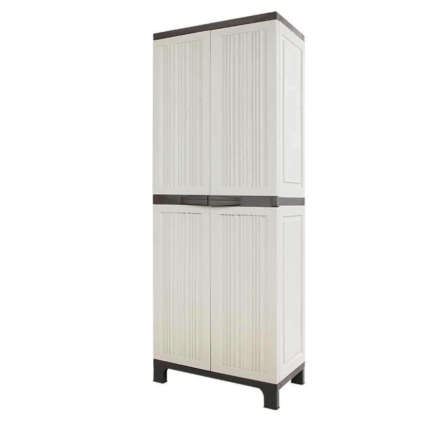 Outdoor Storage Cabinet Lockable Garage Shed Cupboard 173cm Homecoze