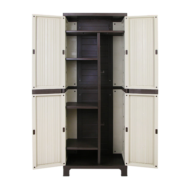 Outdoor Storage Cabinet Lockable Garage Shed Cupboard 173cm Homecoze