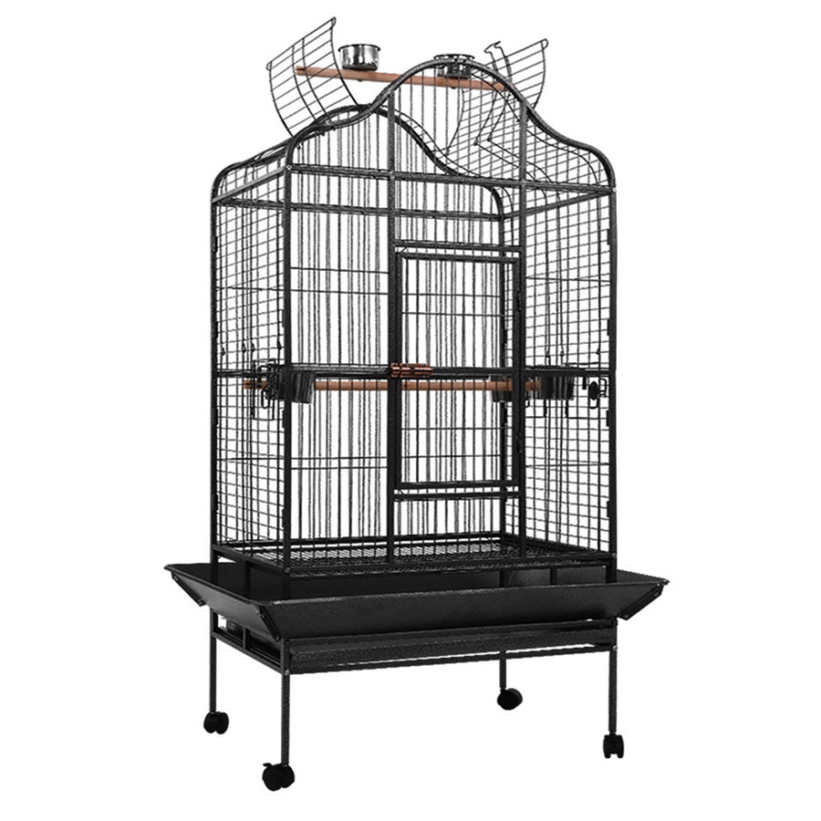 Bird Cage Aviary 168CM Large Travel Stand Budgie Parrot Toys Homecoze